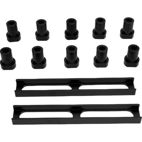 Ortviai Chiens de Banc de Travail en Alliage d’Aluminium 20 mm – 10 Pièces + 2 Bases Antidérapantes pour Établi Bois (1/4)