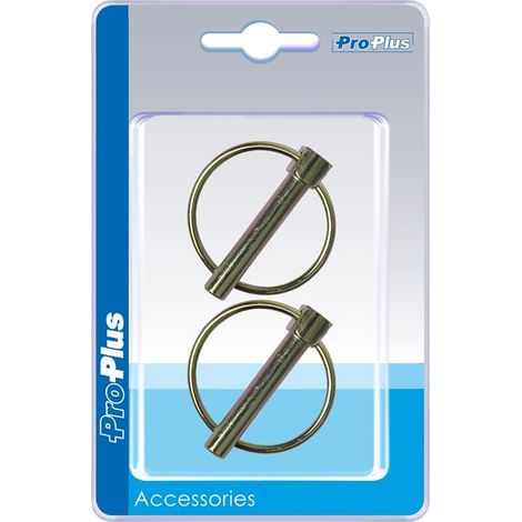 Pasador clavija 8mm con anilla 2 piezas en blister
