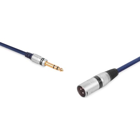 Cavo jack stereo da 6,3 mm - connettore XLR a 3 pin vitalco Cavo jack stereo da 6,3 mm - connettore XLR a 3 pin vitalco 1,0 m (MK36) (1/5)