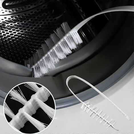 Brosse de nettoyage pour machine à laver, brosse de nettoyage du tambour, brosse de nettoyage des recoins, outil de nettoyage, brosse à poils rigides pour machine à laver (1/5)