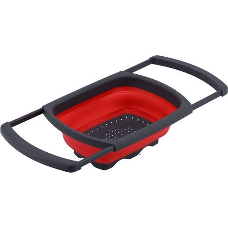 Panier de Drainage Rétractable pour Fruits et Légumes, Corbeille Pliable pour Lavage et Égouttage - Cuisine