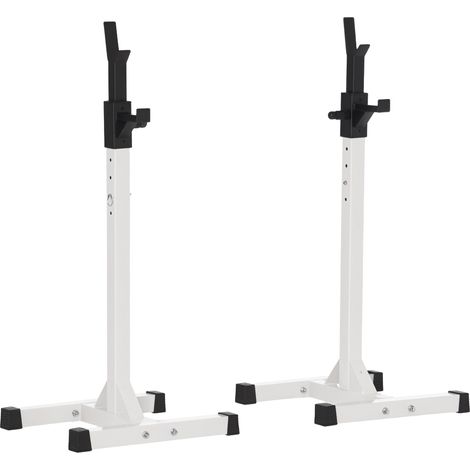 Support universel pour haltères en acier, hauteur réglable sur 12 niveaux, charge maximale 150 kg (1/5)
