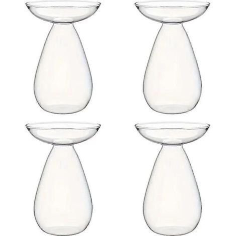Ensemble de 4 pots de culture hydroponiques pour avocatiers, comprenant un vase transparent en verre pour la propagation des plantes et un arbre à avocats. (1/5)