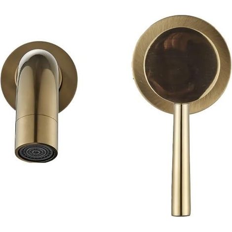 1 robinet mural, 210 mm, laiton, 2 trous, pour salle de bain (1/5)