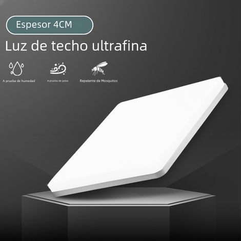 Plafonnier LED carré (blanc chaud 24 W), éclairage LED indépendant, avec télécommande (1/5)