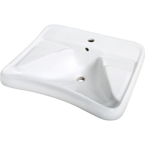 Serie de lavabos cerámicos ergonómicos EASY, con rebosadero - Idral