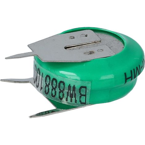 vhbw NiMH pile bouton de remplacement pourment 3 épingles type V80H 80mAh 1,2V convient pour les batteries de modélisme etc.