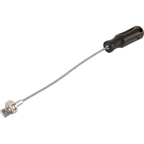 Outil magnetique et flexible pour bouchon de vidange