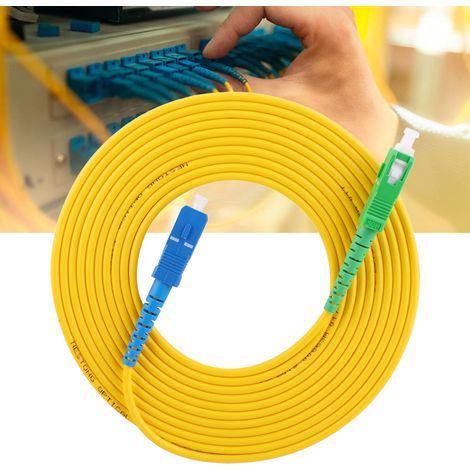 2 Stück 3 Meter Sc APC-Sc UPC Singlemode-Glasfaser-Patchkabel Glasfaser-Jumper (1/5)