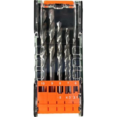 PUNTE HSS IN SET DA 10 PEZZI - misure: ø mm.1-2-3-4-5-6-7-8-9-10
