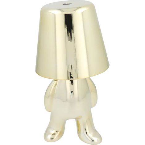 Tischlampe in Gold Nachttisch LED Beleuchtung stehender Mann 2700–6500 K (1/5)