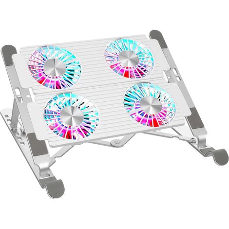 Support de refroidissement polyvalent pour ordinateur portable : stabilité et confort à la maison, au bureau et lors d'événements. Support ajustable (1/5)