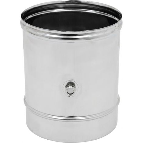 MAKA Modulo Prelievo Fumi Canna Fumaria Acciaio Inox Ø 125 mm (1/5)