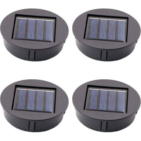 Set mit 4 Ersatz-Solarlaternen, LED-Solarpanel, Ersatzteile für Solarlaternen, Laternenersatz, Hängelaternen, Garten, Terrasse – D = 70 (1/5)