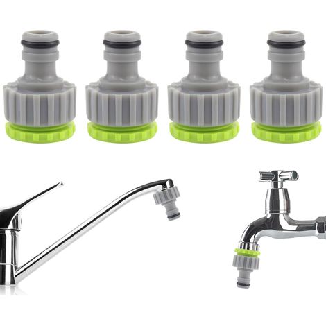 Jiajia AI, Nez de Robinet 1/2 '' 3/4 '' 2, 4 pcs pour jardin, terrasse et extérieur (1/5)