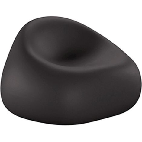 Sillón para exterior jardín terraza polietileno diseño moderno Gumball P1 - Negro