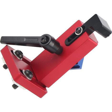 Outil de guidage pour le travail du bois : localisateur de goulotte type 45, connecteur de support en alliage d'aluminium, butée de rail d'onglet. (1/5)
