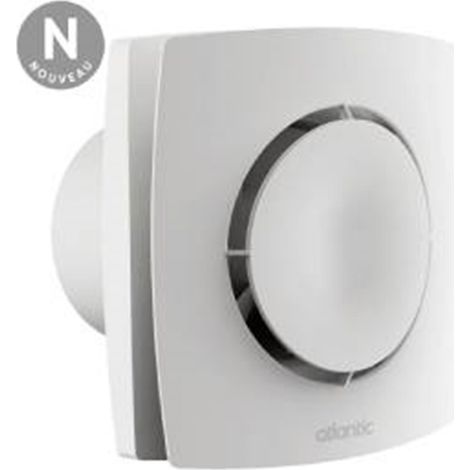 Atlantic – Extracteur individuel Curv Flash 100 HY – Fonctionnement ponctuel hygrovariable – Diamètre 100 mm – Améliore la ventilation