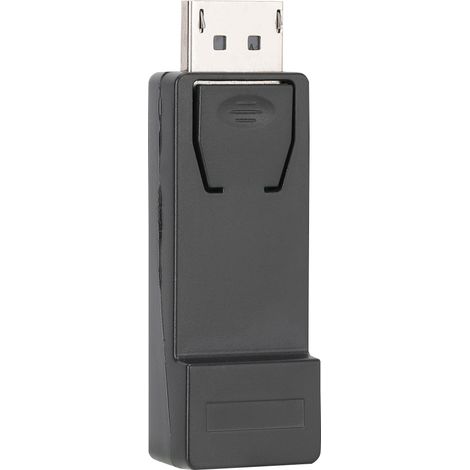Adaptateur DP Mâle vers HDMI Femelle, Coque Noire PBS en Cuivre Oxygène Libre Haute Pureté 1080P (1/5)