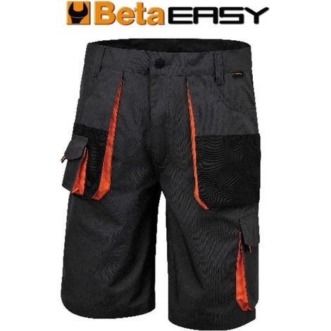 Beta 079010907 Easy Bermuda da Lavoro Tela T-C 260 g-m² Taglia XXXXL colore Grigio