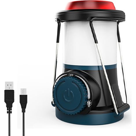Lampada da Campeggio Ricaricabile IP65 – 3 Modalità, Power Bank USB, Magneti Forti – ABS e Acciaio Inox – Design Compatto – Ideale per Campeggio, Emergenze e Lavoro (1/5)