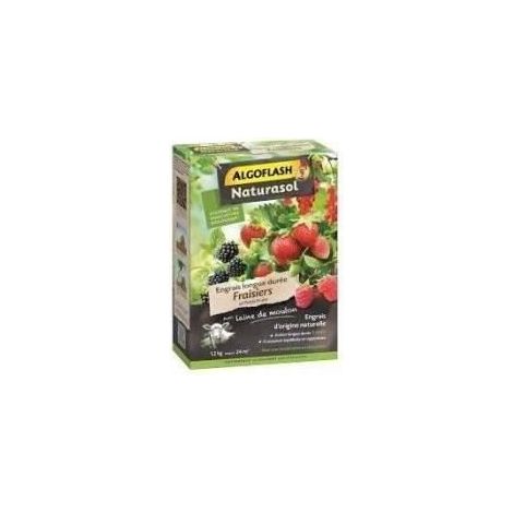Engrais Fraisiers et Petits Fruits - ALGOFLASH NATURASOL - Longue durée - 1,2 kg