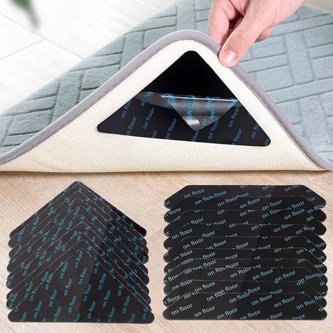 Tapis Antidérapant Anti Derapant Triangle Trapézoïdal Pad Réutilisable pour Sols en Dur 20 Pièces Bois (1/5)