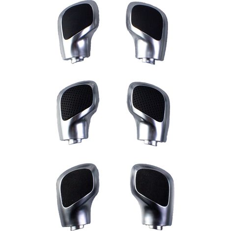 Individuell gestalteter Schaltknauf, kompatibel mit Volkswagen, dekorative Abdeckung, DSG-Schaltknauf, Upgrade und Modifikation, mattsilberner Wildlederknauf, 1 Stück (1/4)