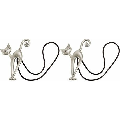 Fermacravatte magnetiche per tende a forma di gatto – Set da 2 pezzi per soggiorno, camera da letto o ufficio, decorative e pratiche