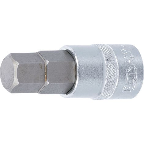 BGS Bit-inserto  lunghezza 70  mm attacco  quadro interno  12,5 mm  (1/2")  esagono interno  11/16"  - 2752 (1/2)