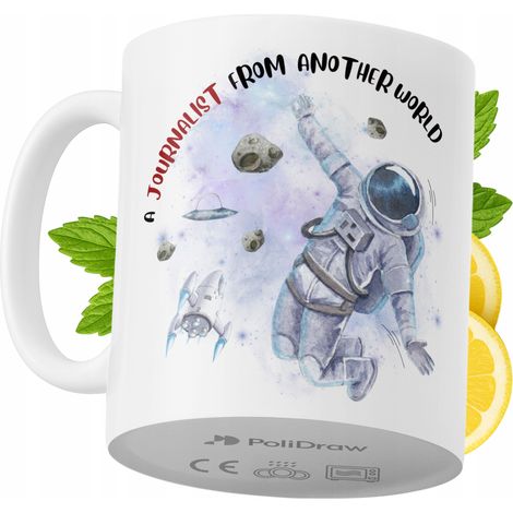 Lustige Kaffeetasse für Journalisten mit witzigem Textdesign – ideal für Geburtstage, Namenstage und Feiertage. Hochwertige Tasse für besondere Anlässe im Büro oder Homeoffice. Farbe: Weiß, 330 ml.