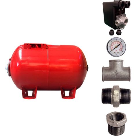 Kit réservoir vessie ZILMET horizontal 100L - 1"1/4 (1/5)