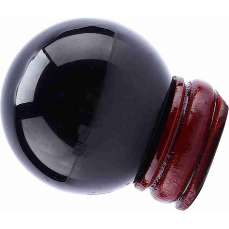Sphère en Verre Boule de Cristal de Style Quartz Noir 40 Mm avec Support en Plastique Décor de Bureau en Verre pour Méditation Collection Feng Shui Bureau Salon Chambre à Coucher (1/5)
