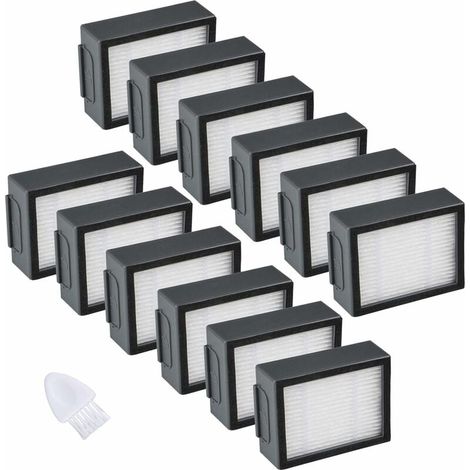 Ulisem Lot de 12 filtres compatibles avec iRobot Roomba e/i Series Filtre de rechange haute performance - Accessoires pour aspirateur e5 e6 i3 i4 i6 i7 i7+ i8 i8+ (1/5)