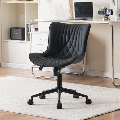YOUTASTE Ergonomischer Bürostuhl Fischschwanz-Design Rollen Höhenverstellbar (1/5)