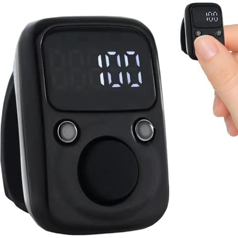 Compteurs de Doigts Électroniques, Mini Compteurs de Doigts, Compteur Numérique Intelligent Étanche, Rechargeable, pour Événements Sportifs, Activités Scolaires, Entraînement d'équipe (1/5)
