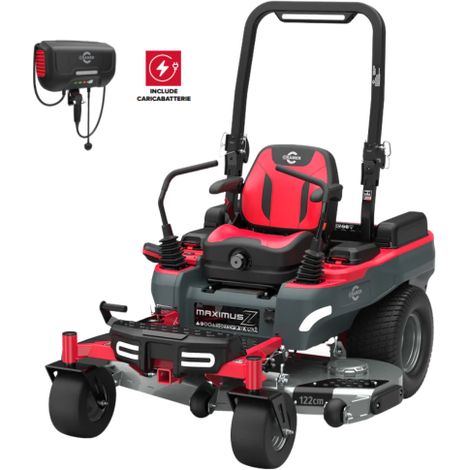 TRATTORINO TAGLIAERBA A BATTERIA CRAMER 82ZT122 MAXIMUS 82V CON 2 BATTERIE 16AH E CARICABATTERIE