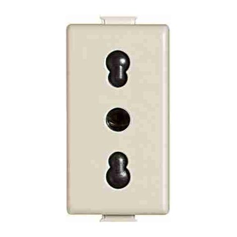 BTIA5180 Presa bipasso 10/16 A - 250Vac 2P+T standard italiano