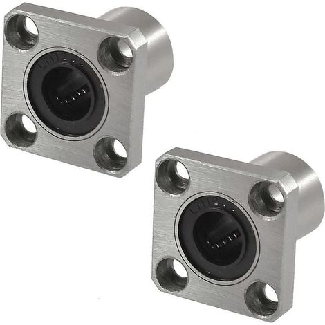 2 bagues à bride carrée pour palier linéaire long 12 mm x 21 mm x 30 mm() (1/3)