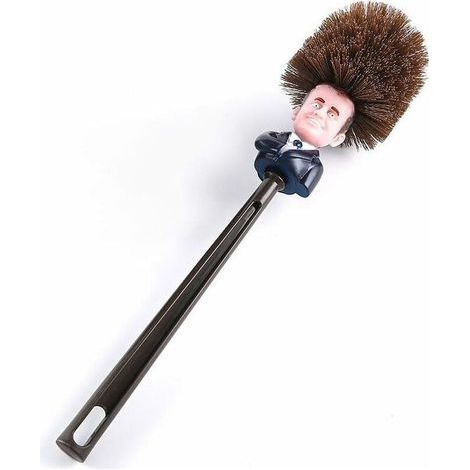 Brosse WC en plastique avec poils souplesNettoyage en profondeur salle de bainDimensions 36 cm x 8 cmPour espaces modernes 14inch-Karteo (1/3)