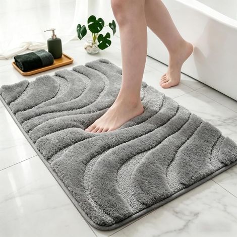 Tapis de Bain, Gris, 50x80 cm (1/5)