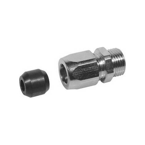 ADATTATORE PORTAGOMMA PER FLESSIBILE GAS FF INOX ESTENSIBILE