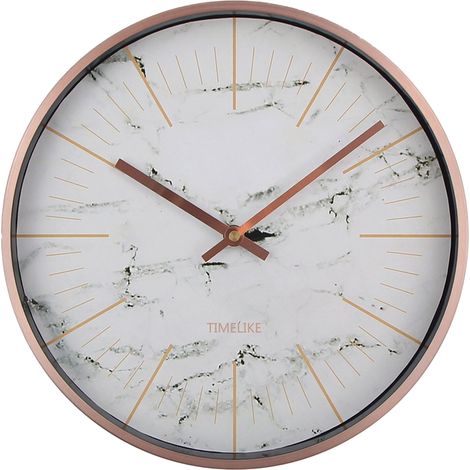 Horloge murale ronde rétro étanche pour une utilisation intérieure et extérieure avec thermomètre, horloge murale à quartz pour la décoration de la maison et du patio (horloge T6252W avec cadran en ma