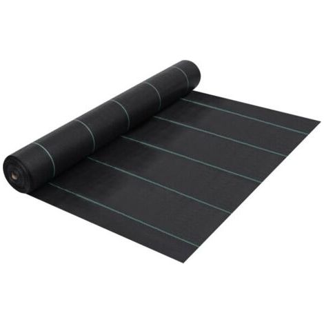 vidaXL Lona pour couverture de solo Preta 1x100 m PP -AquaForge (1/4)