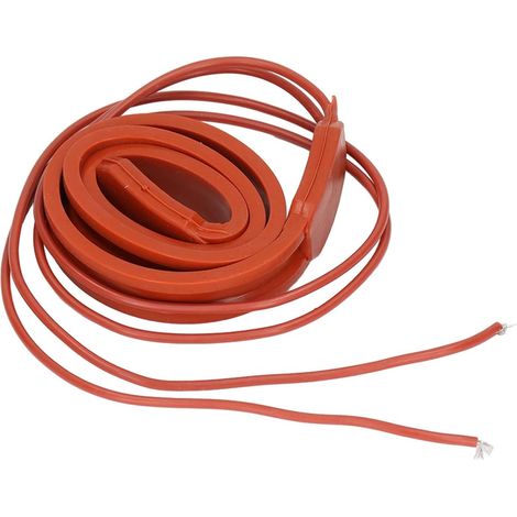 Flexible Silicone Heating Belt Anti-Frost Rubber Heating Cable Self Regulating Tape for Air Conditioning Compressors 220V (1/5)