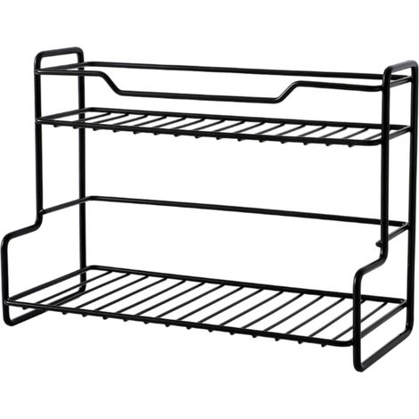 Rack De Rangement - Acier Inoxydable - 2 Niveaux - Pour Salle De Bain Cuisine Bureau - 27,5 X 13 X 20 Cm - 1 Pièce (1/5)