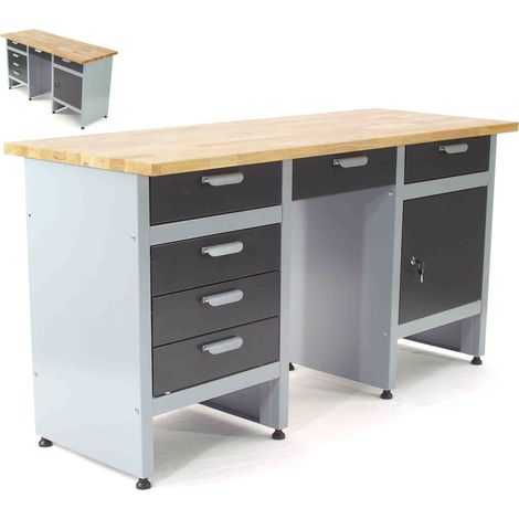 Werkbank Werktisch 6 Schubladen Montagewerkbank Schubladenschrank Werkzeug 06276