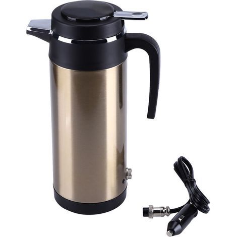 Tasse chauffante portable 12 V pour voiture – 850 ml, acier inoxydable, chauffage électrique rapide, idéale voyage et bureau (1/5)
