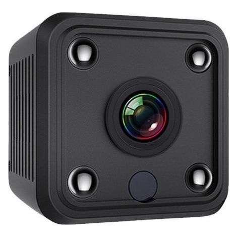 Mini caméra de sécurité pour usage intérieur et extérieur, 1080p, avec vision nocturne, détection de mouvement, enregistrement en boucle (1/5)