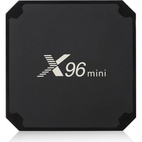 Smart TV BOX X96mini 1Go + 8Go Android 7.1.2 Amlogic S905W Quad Core 1080P 4K HDTV HDR Multimédia WiFi Set Top Box - Noir (1/4)
